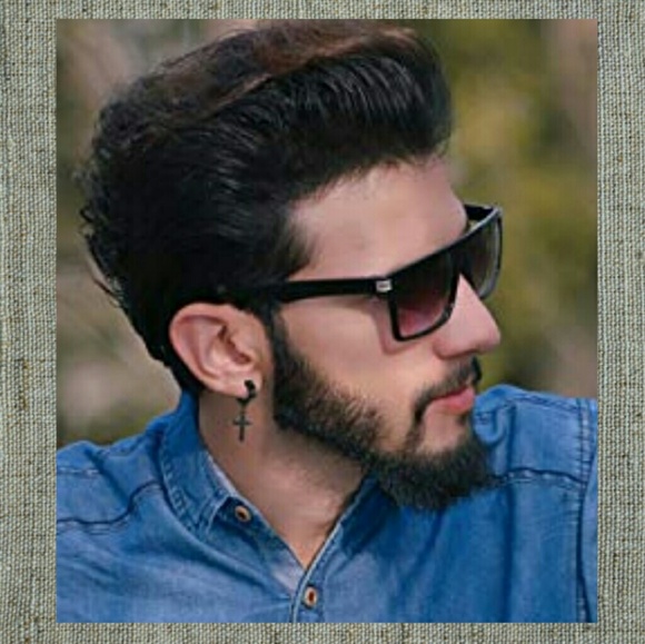 NEW Huggie Hoop Cathedral Cross Earrings - Picture 7 of 8